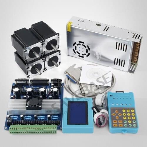 ENGMATE 4 Axis CNC Kit TB6560 Driver HB Nema23 278oz-in Motor 24V PSU For DIY