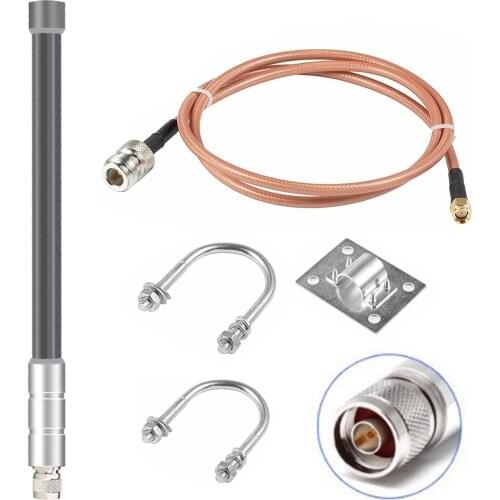 Helium Hotspot Miner 5dBi Outdoor Glass Fiber LoRa Antenna for RAK Nebra Bobcat With adapter cable 60cm