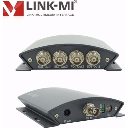 LINK-MI PSD14 1x4 SDI Splitter SD/HD/3G Distribute 1 SDI to 4 SDI Out Broadcast Pro SDI Splitter
