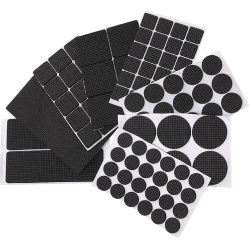 Soft Bumper Chair Fittings Self-Adhesive Floor Protector Anti-Slip Mat Anti Rub Furniture Leg Pads Hardware Non-Slip Bumper