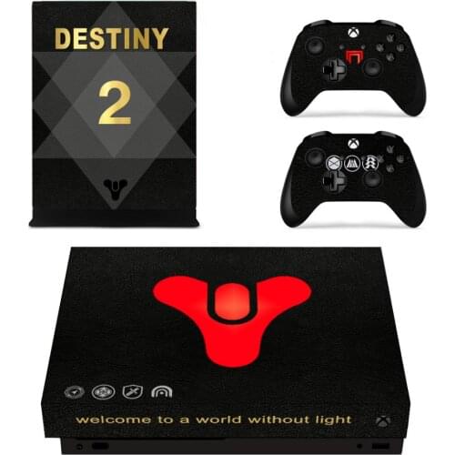 Game Destiny 2 Skin Sticker Decal For Microsoft Xbox One X Console and Controllers Skins Stickers for Xbox One X Skin Vinyl