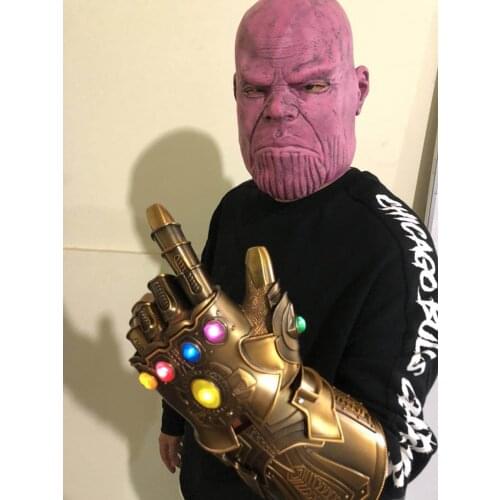 Thanos Unlimited Gloves Steel Nano Luminous 1 to 1 All Metal Wearable Gloves