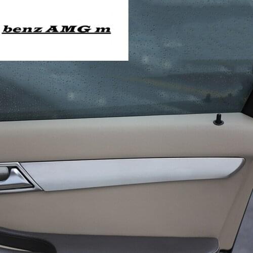 Stainless Steel Car Styling Door Panel Decoration Sticker Trim For Meredes Benz R Class W251 2010-18 Interior Mouldings Decals