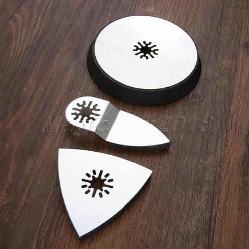 3Pcs/Set HSS Polished Sanding Pad Oscillating Multi Tool Saw Blades for Fein Multimaster Bosch Makita