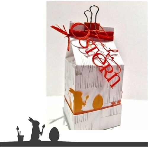 Rabbit Painting Egg Border Die Cuts For Card Making Border Metal Cutting Dies Stencils 2020 Crafts Cards