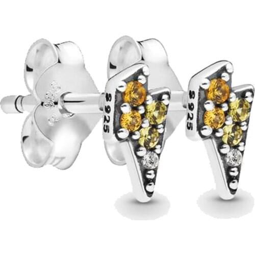 Original Me Collection My Questions Stud Earrings With Crystal For Women 925 Sterling Silver Earring Gift DIY Pandora Jewelry
