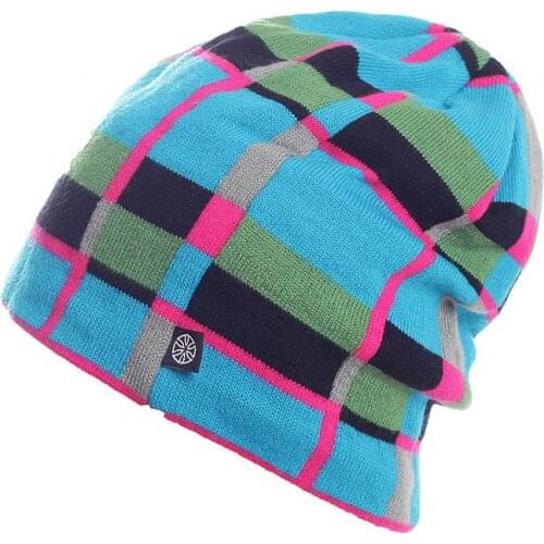 SN.SU.SK Winter Reversible Snowboard Skiing Skating Warm Knitted Cap Beanies Snap Slouch Skullies Bonnet Hat Gorro For Men Women