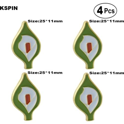 Ireland Lily Badges Pin Lapel Pin Badge Brooch Icons 4pcs