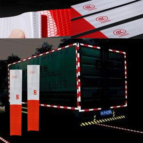 10PCS Reflective Stickers Warning Strip Universal Car Reflective Tape Car Wheel Safety Reflector Strip Self Adhesive Car Sticker