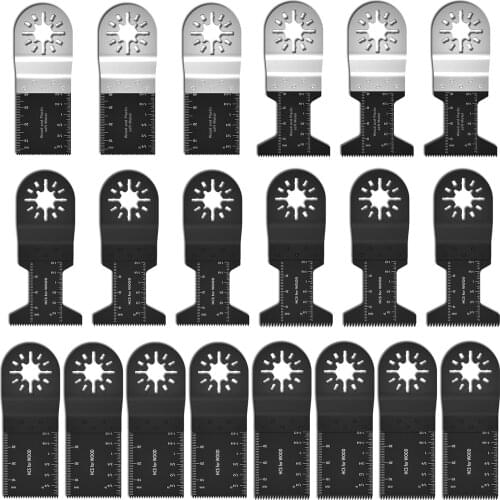 20pcs Multi-Function Saw Blades High Carbon Steel Precision Oscillating Multitool Saw Blade Wood Cutting Multimaster Tools