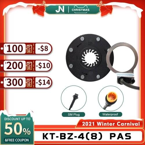 Ebike 8 Magnetic Point Motor PAS System Assistant Double Hall Sensor 3 Pin SM Connector For Electric Bicycle Conversion Parts