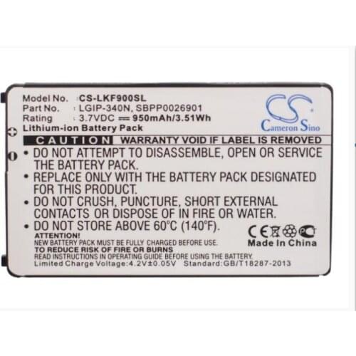 Cameron Sino 950mAh battery for LG AX265 BANTER AX840 Banter AX265 CM-101 GD300S GR500 GR500 BANTER GR700 GT350 GT350F GT550