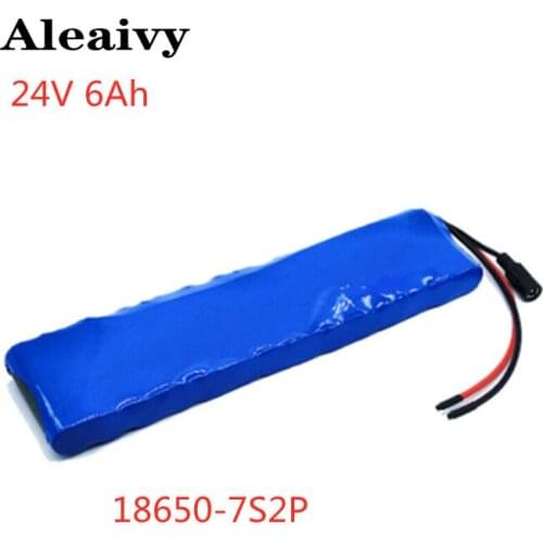 24V 7S2P 6AH Li-ion Battery Volt Rechargeable Bicycle E-Bike Electric battery pack 24v lithium battery baterias recargables