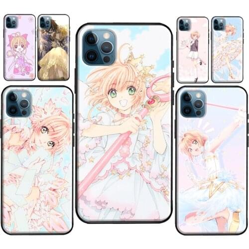 Card Captor Sakura Case For iPhone 12 Pro Max mini XR X XS 6S 7 8 Plus SE 2020 For iPhone 11 Pro Max Coque