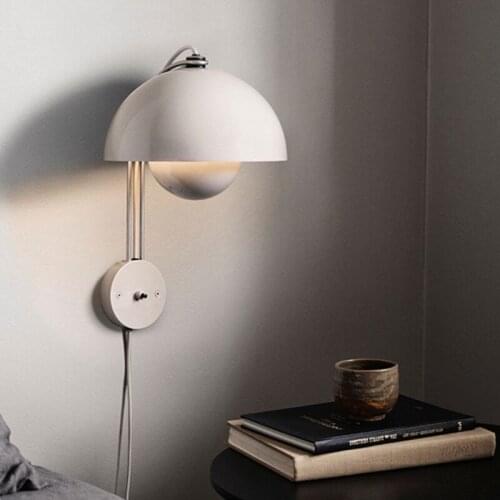 Nordic Designer Wall Lamp Flowerpot Color Wall Sconce Living Room Decoration Loft Bed Led Wall Light Fixture Creative Wall Lamps
