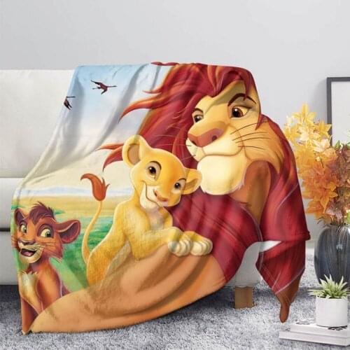 Disney The Lion King Simba Blanket Flannel Fleece Cartoon 3D Print Children Warm Bed Throw Newborn Baby Kids Blanket Boys Gifts