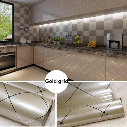 Kitchen Furniture Decoration Renovation Self Adhesive Wallpaper,Simple DIY Home Building Table Waterproof Wallpaper Stickers