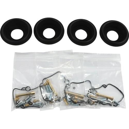 For Suzuki GSF400 Bandit 400 GSF GSF400P Carburetor Repair Kit Diaphragm Vacuum Membrane Pilot Screw Float Needle