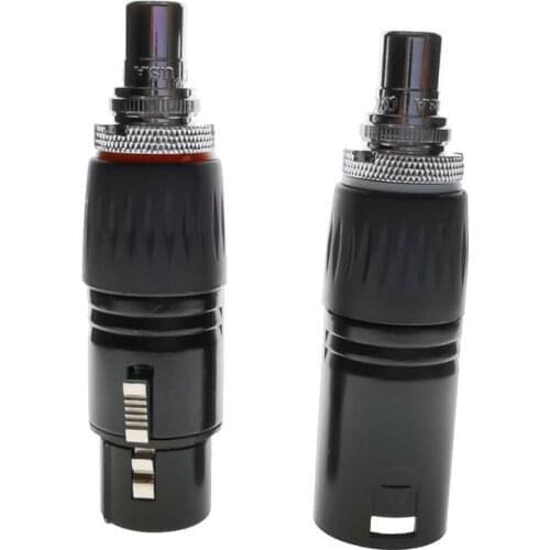 XLR To RCA Female Socket Adapter Plated CMC RCA Plug for HIFI Audio Connector