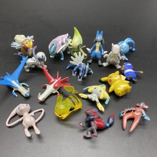 TOMY Pokemon Genuine Action Figure Zoroark Croagunk Suicune Entei MC Decoration Static Model Doll Interactive Toy Gift