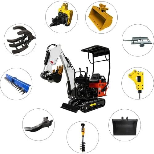 800KG Factory Sale Small Backhole Machine Mini Digger HT08 Family Excavator