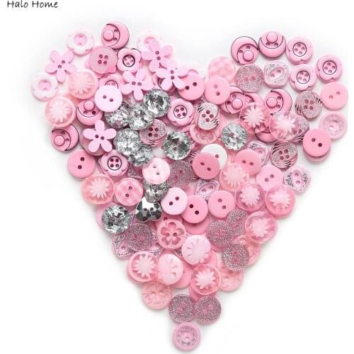 Mixed Sweet Style Rich Colors Series Optional 30 Gram Sewing 2 Holes Buttons Wood Resin Scrapbook 9-15mm