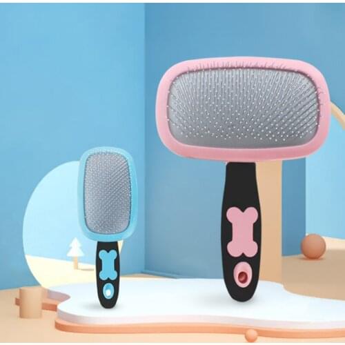 Pet Combs Non-Slip Handle Dog Hair Brushes Hair Removal Knotting Comb Grooming Supplies For Dogs Cats Cleaning Brush Grooming