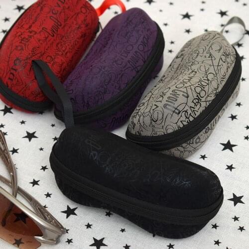 Zipper EVA Peanut Pattern Sunglasses Hot Women Men Sunglasses Hard Case Portable Holder Protector Box Eyewear Accessory Fashion