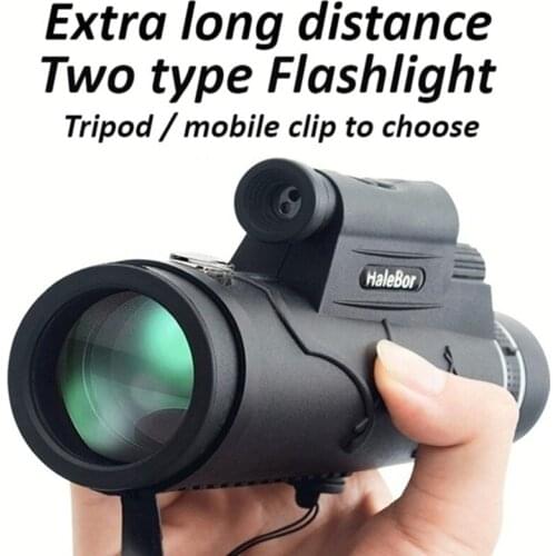 Extra Long 9800M/300000M Compass Flashlight+infrared Distance Night Vision High - Angle Monocular Outdoor Travel Telescope