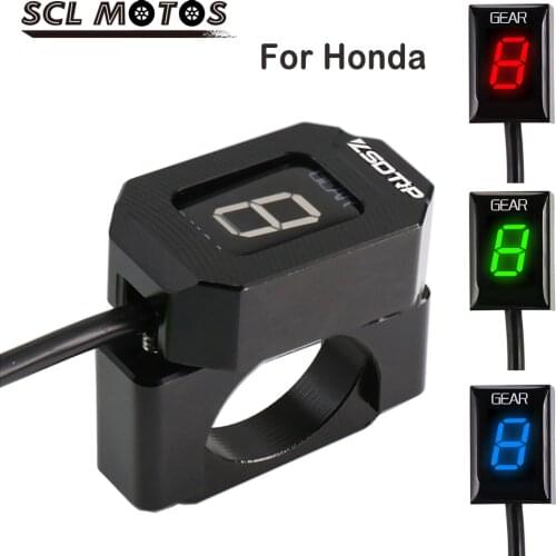 SCL MOTOS New Motorcycle Gear Indicator LED Display Shift Light ECU Plug For Honda CB500 CB650F CB400F CB600F Hornet CBR600RR
