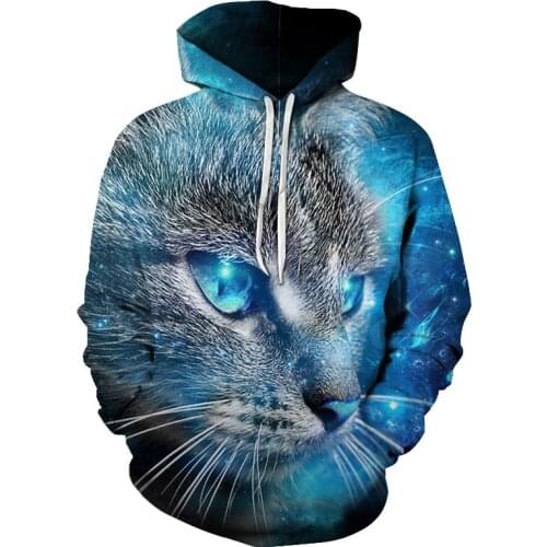3D Print Funny Two Cats Pattern Sweatshirt Hoodies Unisex Sweatshirt Hip-hop Fashion Streetwear New Men Women Casual Hoodies