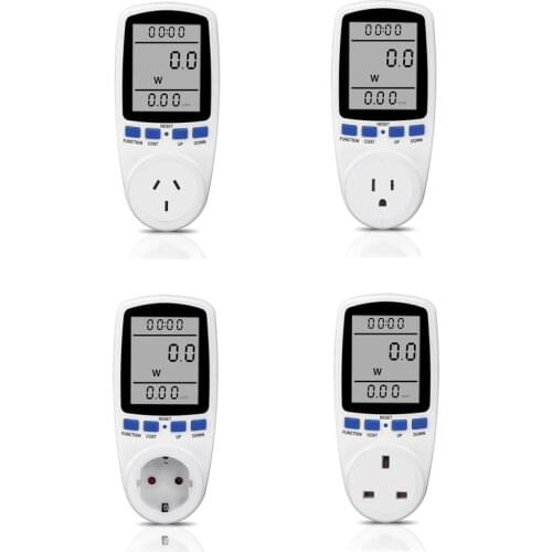 Intelligent AC Power Meter Wattmeter Socket Power metering socket billing socket power monitor UK/US/EU/AU