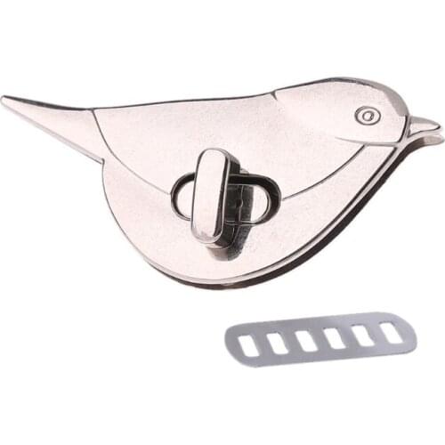 Bird Shape Clasp Turn Lock Twist Locks Metal Hardware For DIY Handbag Bag Purse LX9F