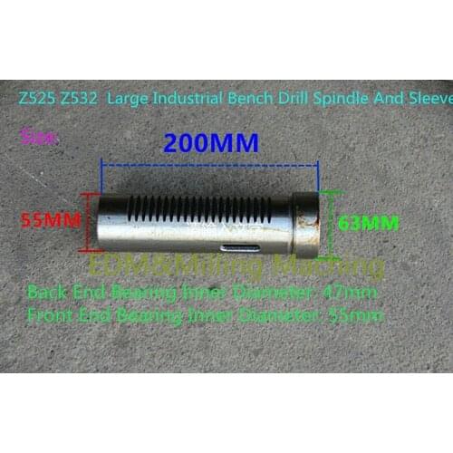 1PC High Quality Bridgeport Milling Machine Heavy Industry Bench Drill Parts Spindle Sleeve CNC Z525 Z532 DURABLE New