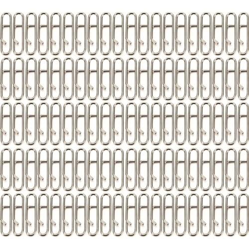 100pcs Fishing Snap Swivel Hook Bass Connector Carp Fishing Lures