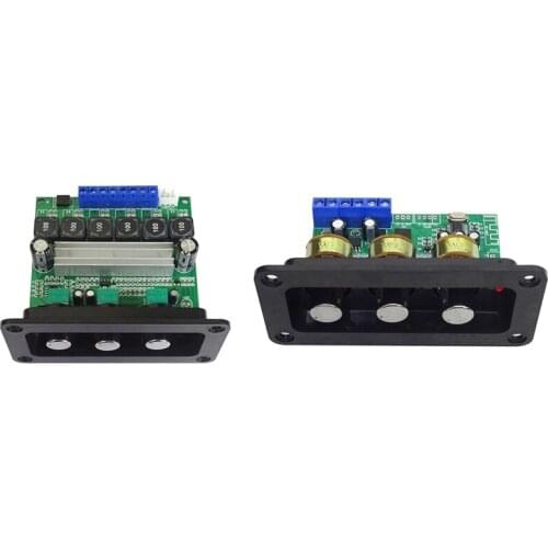 2Pcs Bluetooth Amplifier Power Audio Board 20Wx2 Stereo Amp Sound Amplifiers AUX U Disk Decoder Treble Bass Adjustment