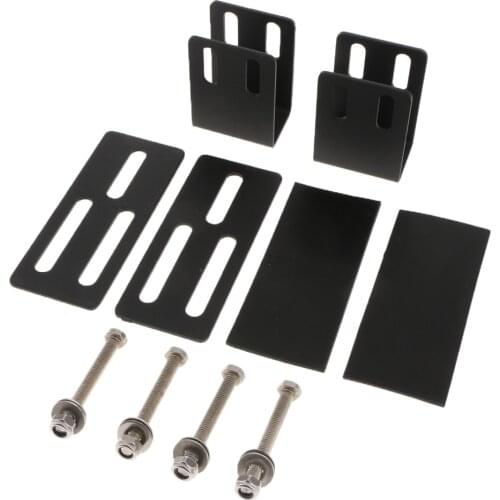 2pcs Car SUV Roof Rack LED Work Light Bar Bracket Holder Bumper Mounting Kit