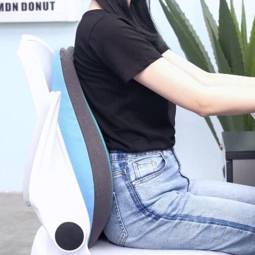 Car Headrest Pillow Neck Memory Lumbar Support Cotton Breathable Auto Neck Rest Headrest Cushion Seat Pillow