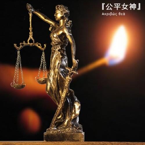 Goddess of Justice and Fairness Greek retro home decorations desk furnishings European creative living room cabinet interior