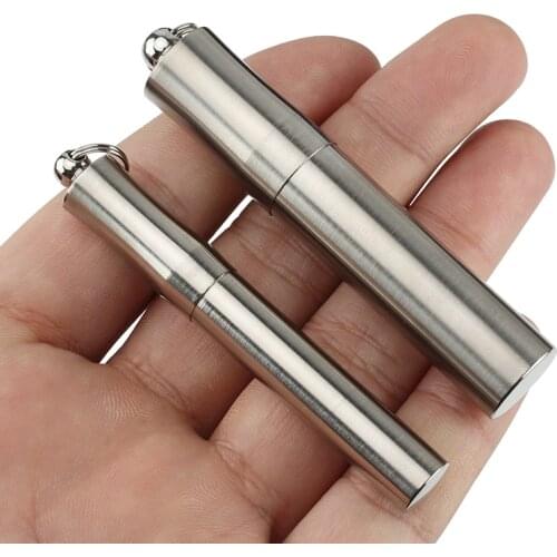 S/L Titanium Alloy Pocket Tools Toothpick Holder Ultralight Portable Pill Case Container For Travel
