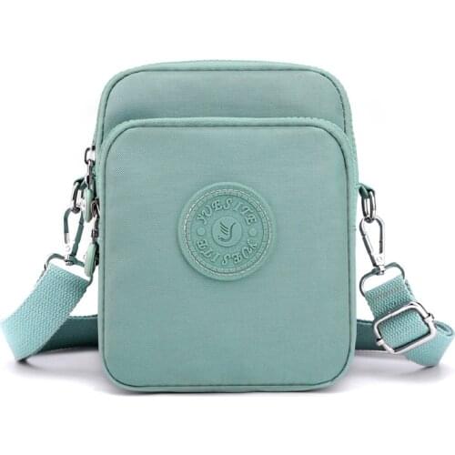 8 Colors Korean Fashion womens bag trend 2021 Multi Storey mini cross body bag brand nylon hand bags cheap Girls Small bag