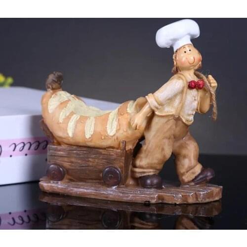 Creative Chef Resin Ornament Nordic Style Decorations Accessories Living Room Bedroom Decor Household Crafts Birthday Gift