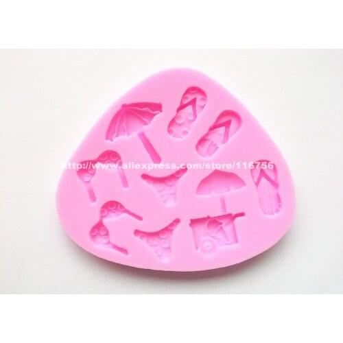 New! Free Shipping Bikini Shaped Silicone Mold Cake Decoration Fondant Cake 3D Food Grade Silicone Mould 183