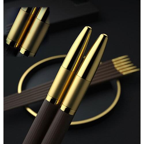 5 Pairs/set Chopsticks Bullet Metal Tube Head Stainless Steel Chopsticks Non-slip Set Chopsticks Sushi Chopsticks Tableware