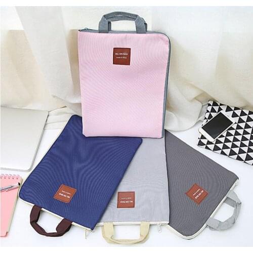 Fashion Documents Bag A4 File Folder With Dual Buckles Filing Bag Waterproof Paper Organizer Office School Stationery Supplies