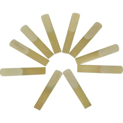 Durable 10 Pieces Bb Clarinet Reeds 2.5inch Clarinet Mouthpiece Accessory