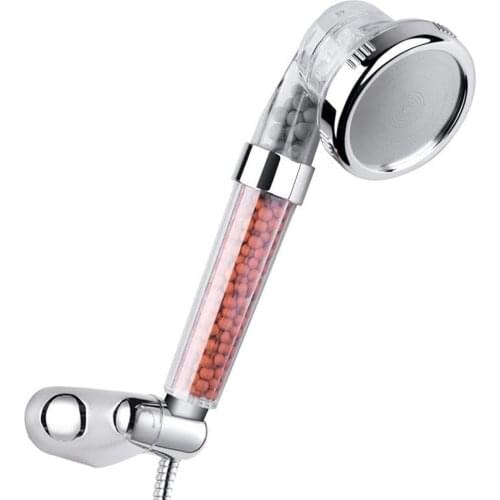 Handheld Shower Head 3 Modes Adjustable Jetting Shower Head High Pressure Saving Water Bathroom Anion Filter Shower SPA Nozzle