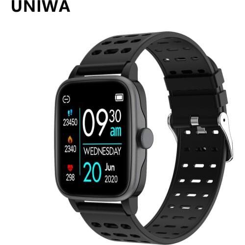 UNIWA P30 Smart Watch 1.3 Inch Fitness Tracker Men Women Waterproof Heart Rate Monitor Full Touch Screen for iOS Android