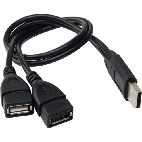 For 2 in 1 Usb2.0 Extension Cable, Male to Female USB Data Charging Cable, Used For Hard Disk Network Card Connection