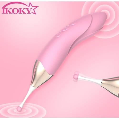 IKOKY G-Spot Vibrator Clitoris Stimulator Waterproof High Frequency Female Masturbator Nipple Massager Adult Sex Toys for Women